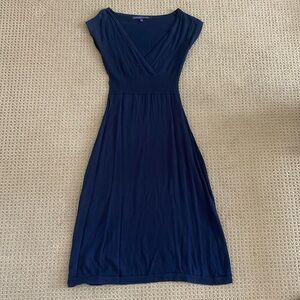 Navy sweater dress